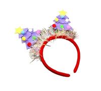 LLINthy Serre-tête festif vert sapin de Noël pour enfants et adultes - Accessoire confortable en feutre - Facile à porter