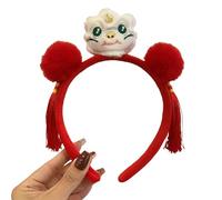 LLINthy Serre-tête serpent brodé unique pour fête traditionnelle chinoise du printemps pour diverses occasions