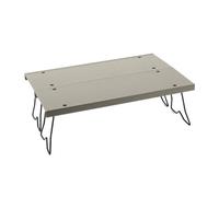 LLINthy Table de camping portable en alliage d'aluminium compacte et peu encombrante pour les voyages au bord du lac et les voyages, table de pique-nique portable étanche