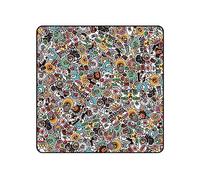 LLINthy Tissu de protection tendance pour appareil photo reflex numérique, Collage de dessins animés, 45 x 45 cm