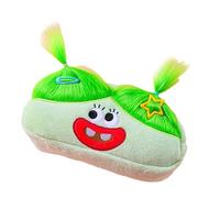 LLINthy Trousse à crayons en peluche avec fermeture éclair - Grande capacité - Cadeau pour la rentrée scolaire, Vert