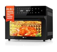 LLIVEKIT 30L Friteuse - Air Fryer 45P x 43l x 36H - 20 Programmes - Écran Tactile LED - Friteuse sans Huile, Noir