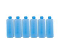 Lljsszr 6 Blocs de Glace Accumulateurs de Froid Pains de Glace Packs Congélateurs Briques Réfrigérantes avec Conception Étanche Adapté pour Camping et, 11.5 Cm X 4 Cm X 3
