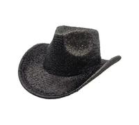 Lljsszr Chapeau Sorcière Brillant | Finition Scintillante e, chapeau conique, Corps Structuré En Polyester, Costume, pr Soirée Déguisée, Fête