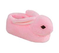 Lljsszr Chaussons Femme Hiver Lapin Furry Pantoufles Peluche Slip-on Doux Chaud Respirant Convient pour Cuisine Séjour Chambre Cadeau Collègues Famille, Rose
