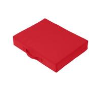 Lljsszr Coussin de Siège de Stade Matelas Assise Extérieure Rembourré avec Poignée Housse Détachable Étanche Mousse Polyester Utilisable pour Événements Sport, Rouge