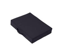 Lljsszr Coussin de Siège de Stade Matelas Assise Extérieure Rembourré avec Poignée Housse Détachable Étanche Mousse Polyester Utilisable pour Événements Sport, Noir