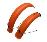 Lljsszr Garde-Boue Neige Vélo Garde-Boue VTT Aile Avant Aile Arrière Couverture Totale Anti-éclaboussures en EPC pour Pneus Larges 4pouces 24pouces Adaptée, Orange, 24 Pouces