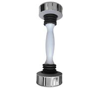 Lljsszr Haltère Poids à Main Haltère de Fitness Barre de Musculation en PP et Fer avec Poignée Confortable Adapté pour L'Entraînement Complet du Corps, Gris