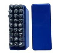 Lljsszr Kit de Poinçonnage de 27 Pièces En Acier, Comprenant Un Ensemble de Poinçons à Lettres de 3 Mm.