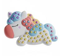 Lljsszr Kit Perles Enfants Mosaïque Créative Perles à Poser Loisirs Créatifs pour Filles et Garçons Apprentissage des Couleurs et Gestes Précis Expérience Diy, Motif 3