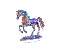 Lljsszr Ornement de Cheval en Acrylique 2D avec Support de Bureau, Décoration Intérieure.