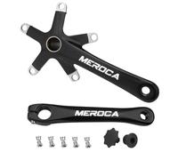 Lljsszr Pédalier de Vélo Pliant MEROCA Manivelles Chaîne Bras Monocoque Léger Aluminium CR Mo Interface Spindle, Manivelle Gauche Et Droite