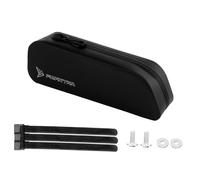 Lljsszr Pochette Cadre Vélo Sac Tube Supérieur Rangement Compact TPU Résistant à La Poussière Étanche Convient pour Cycliste Explorateur Piste Nature, Noir