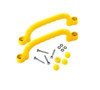 Lljsszr Poignée d'escalade pour Enfants Poignée de Sécurité Barre de Préhension Prise Ergonomique Adaptée au Développement Moteur Jeux Extérieurs Installation sur Aire de Jeux, Jaune