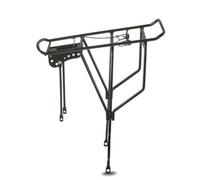 Lljsszr Porte-Bagages Arrière Vélo Support Transport Cadre Porte-Sac Pannier Métal Fer Robuste avec Réflecteur Rouge Montage Sécurisé Compatible Cyclisme Urbain Randonnée Trajet Quotidien, Petit Trou
