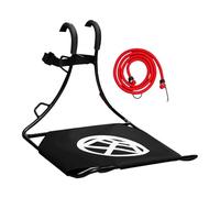 Lljsszr Porte-Bagages Avant pour Vélo, Panier à Bagages pour Vélo, Idéal pour Le Camping, Noir Rouge