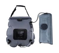 Lljsszr Sac de Douche Solaire Poche de Douche de Sac à Eau Chauffant Douche Mobile Conception Légère de 20L en PVC Adapté pour Les Vacances et Les Exc, Gris