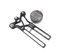 Lljsszr Tensiomètre de Rayons Outil Électronique Instrument de Centrage et Indicateur de Tension en Aluminium avec Écran Clair Convient pour La Maintenance de, Noir