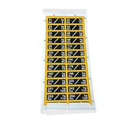Lljsszr Weight Stack Labels Autocollants Identification Poids Machine Fitness Stickers Numérotés pour Organisation D'Accessoires D'Entraînement Matière Stable, 5 Kg Noir et Jaune