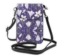 LLKGO Sac à bandoulière TRhododendron avec illustration pour téléphone portable, petit portefeuille pour femme, un cadeau pratique adapté pour les sorties, l'exercice et le shopping