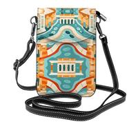 LLKGO TOld Sac à bandoulière motif bâtiments de rue Sac pour téléphone portable, petit portefeuille pour femme, un cadeau pratique adapté pour les sorties, l'exercice et le shopping
