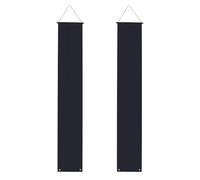LLKGOT Bannière de porche de couleur unie noire pour décoration de remise de diplôme, adaptée pour l'intérieur et l'extérieur 30,5 x 20,3 m