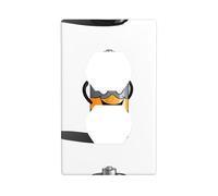 LLKGOT Chargez à tout moment - Panneau mural à double prise - Couvercle d'alimentation domestique durable pour prises et interrupteurs décoratifs