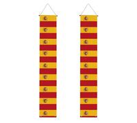 LLKGOT Drapeau espagnol - Bannière de porche - Décoration murale de remise de diplôme - Convient pour l'intérieur et l'extérieur - 30,5 x 18,3 m