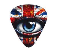 LLKGOT Eye Color Lot de 12 médiators pour guitare avec trois épaisseurs pour guitare basse et ukulélé