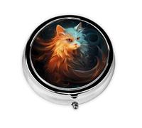 LLKGOT Fantastique mini pilulier rond avec 3 compartiments pour le rangement des pilules et le voyage portable