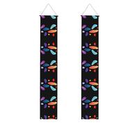 LLKGOT Formes fantastiques pour porche, bannière de remise de diplôme, adaptée pour l'intérieur et l'extérieur 30,5 x 18,3 m