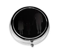 LLKGOT Happy Back Mini pilulier rond avec 3 compartiments pour le rangement des pilules et le voyage portable