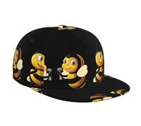LLKGOT Hard-Working Little Bee Picture Casquette de baseball pour adulte, convient pour les hommes et les femmes, taille réglable classique noire