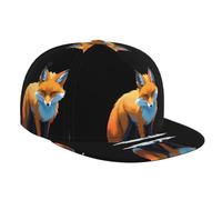 LLKGOT Holo Fox Picture Casquette de baseball pour adulte, convient aussi bien aux hommes qu'aux femmes, taille réglable classique, noir