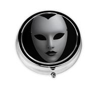 LLKGOT Ice Beauty Mask Mini pilulier rond avec 3 compartiments pour le rangement des pilules et le voyage portable