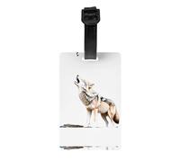 LLKGOT Les étiquettes de bagage et étiquettes de sac de voyage Lonely Wolf sont adaptées pour les hommes et les femmes pour éviter les bagages