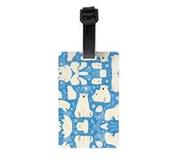 LLKGOT Les étiquettes de bagage et étiquettes de sac de voyage Polar Bear sont adaptées pour les hommes et les femmes pour éviter les bagages