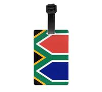 LLKGOT Les étiquettes de bagage et les étiquettes de sac de voyage avec motif drapeau d'Afrique du Sud conviennent aux hommes et aux femmes pour éviter les bagages