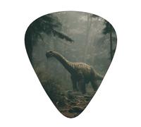 LLKGOT Lot de 12 médiators Big Dinosaur in the Forest pour guitare avec trois épaisseurs pour basse et ukulélé