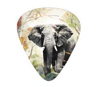 LLKGOT Lot de 12 médiators de guitare Elephants in the Forest avec trois épaisseurs pour guitare basse et ukulélé