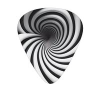 LLKGOT Lot de 12 médiators en spirale pour guitare avec trois épaisseurs pour guitare basse et ukulélé