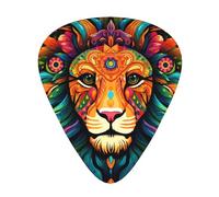 LLKGOT Lot de 12 médiators Nice Lion pour guitare avec trois épaisseurs pour guitare basse et ukulélé
