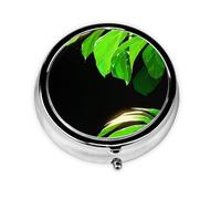 LLKGOT Mini pilulier rond minimaliste avec 3 compartiments pour le rangement des pilules et le voyage portable