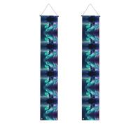 LLKGOT Northern Lights Bannière de porche pour décoration murale de remise de diplôme, convient pour l'intérieur et l'extérieur 30,5 x 200,3 m
