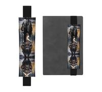 LLKGOT Porte-stylo en cuir avec impression bison d'Amérique du Nord pour journaux, agendas, planificateurs - Pochette à sangle réglable