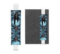 LLKGOT Porte-stylo en cuir avec impression dragon volant pour journaux, agendas, planificateurs - Pochette à sangle réglable