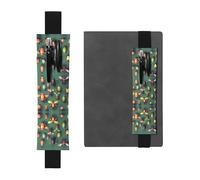 LLKGOT Porte-stylo en cuir avec impression insecte Atlas pour journaux, agendas, planificateurs - Pochette à sangle réglable