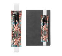 LLKGOT Porte-stylo en cuir avec impression licorne découpée pour journaux, agendas, planificateurs - Pochette à sangle réglable