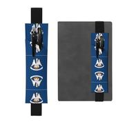 LLKGOT Porte-stylo en cuir avec motif drapeau de l'État de Louisiane pour journaux, agendas, planificateurs - Pochette à sangle réglable
